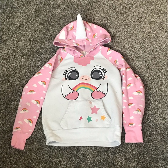 Girls Unicorn Hoodie 10-12